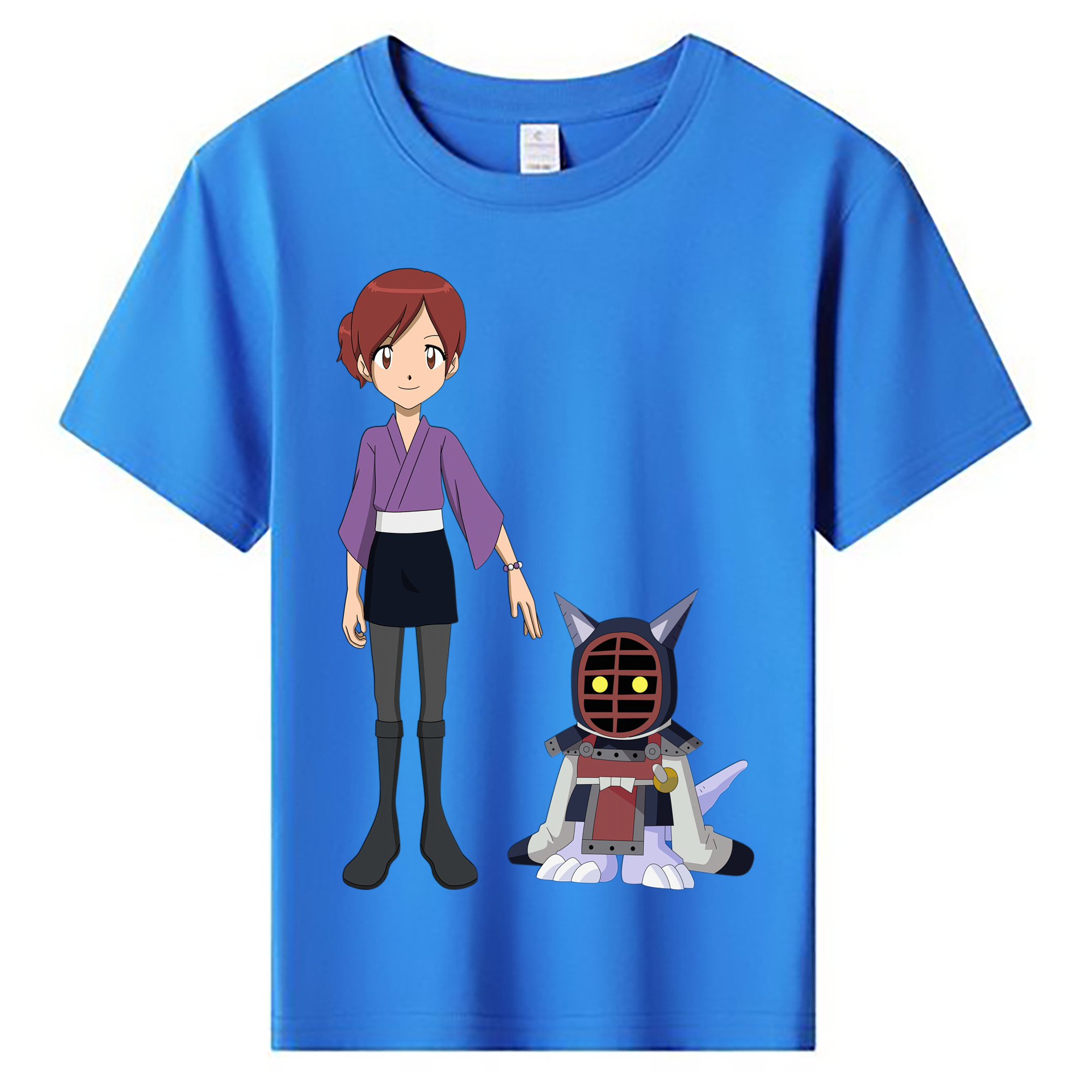 （画像用） Digimon デジタルモンスター/デジモン 綿100％キッズTシャツ（フロントプリント）